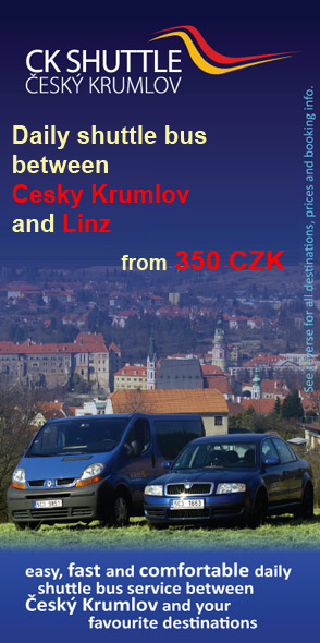 CK Shuttle - daily shuttle bus between Cesky Krumlov and Linz from 350 CZK per person